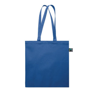 Shopper Fairtrade 180 gr colorata soffietto - personalizzabile con logo