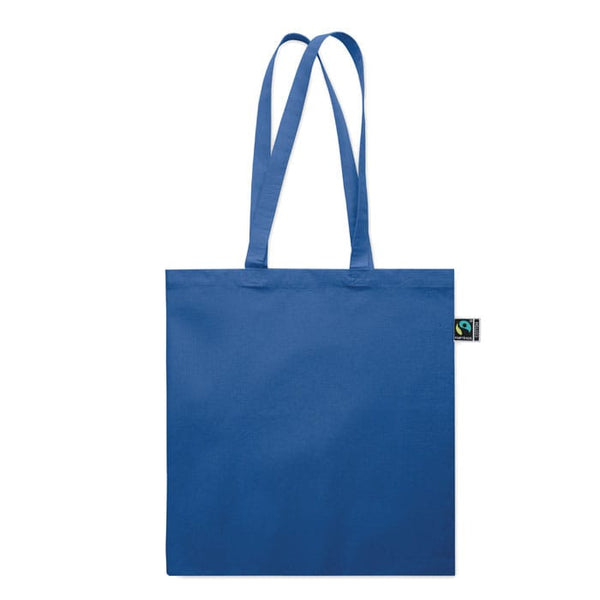Shopper Fairtrade 180 gr colorata soffietto - personalizzabile con logo