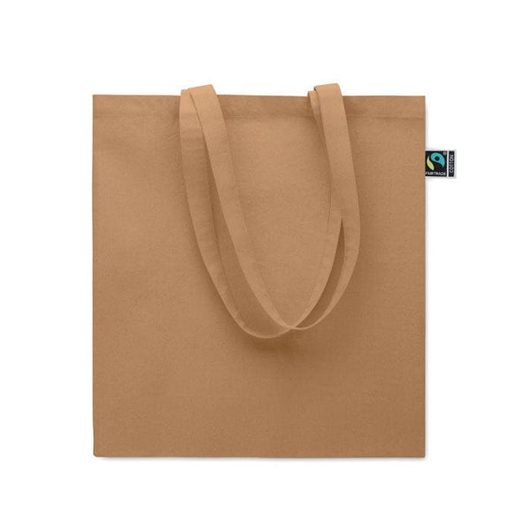 Shopper Fairtrade 180 gr colorata soffietto - personalizzabile con logo