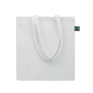 Shopper Fairtrade 180 gr colorata soffietto - personalizzabile con logo