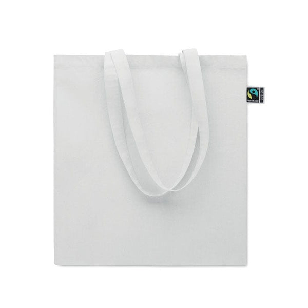 Shopper Fairtrade 180 gr colorata soffietto - personalizzabile con logo