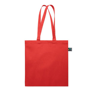 Shopper Fairtrade 180 gr colorata soffietto - personalizzabile con logo