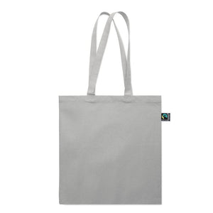 Shopper Fairtrade 180 gr colorata soffietto - personalizzabile con logo