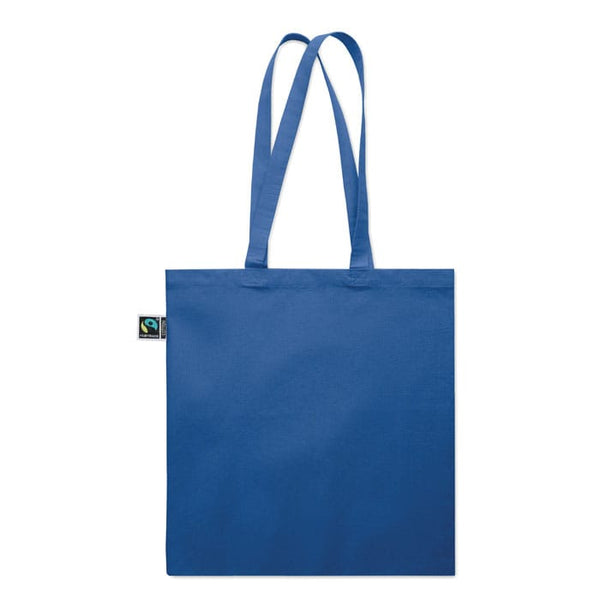 Shopper Fairtrade 180 gr colorata soffietto - personalizzabile con logo