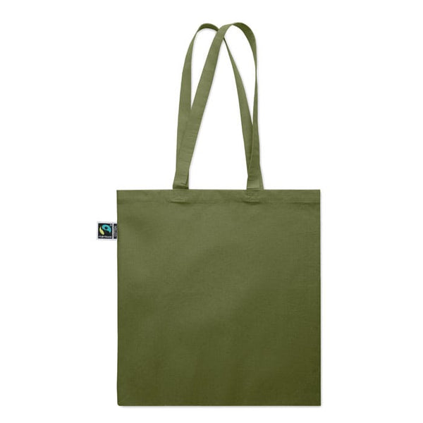 Shopper Fairtrade 180 gr colorata soffietto - personalizzabile con logo