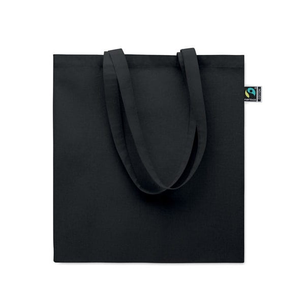 Shopper Fairtrade 180 gr colorata soffietto - personalizzabile con logo