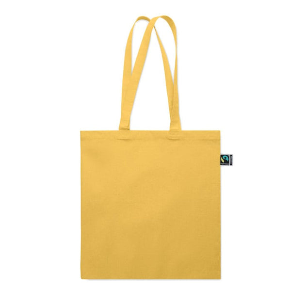 Shopper Fairtrade 180 gr colorata soffietto - personalizzabile con logo