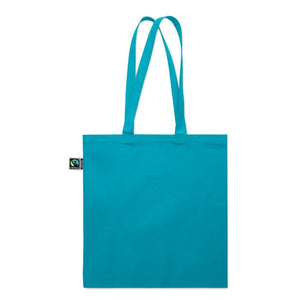 Shopper Fairtrade 180 gr colorata soffietto - personalizzabile con logo