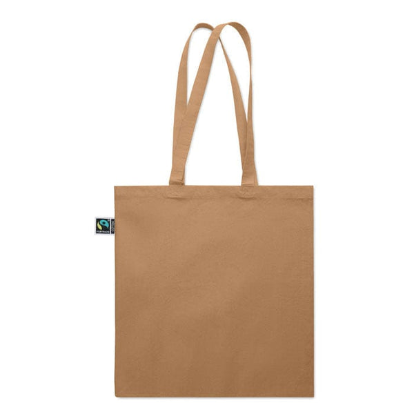 Shopper Fairtrade 180 gr colorata soffietto - personalizzabile con logo