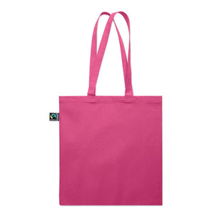 Shopper Fairtrade 180 gr colorata soffietto - personalizzabile con logo