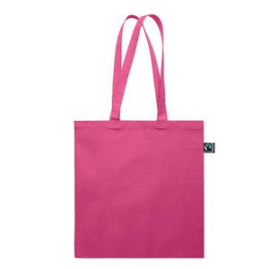 Shopper Fairtrade 180 gr colorata soffietto - personalizzabile con logo