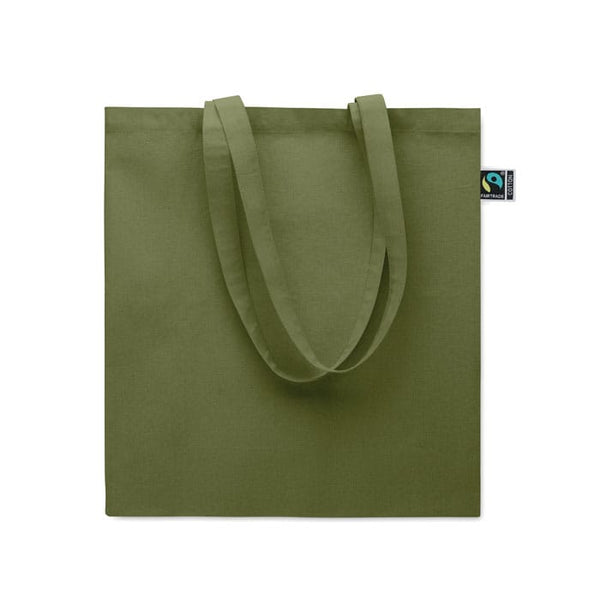 Shopper Fairtrade 180 gr colorata soffietto - personalizzabile con logo