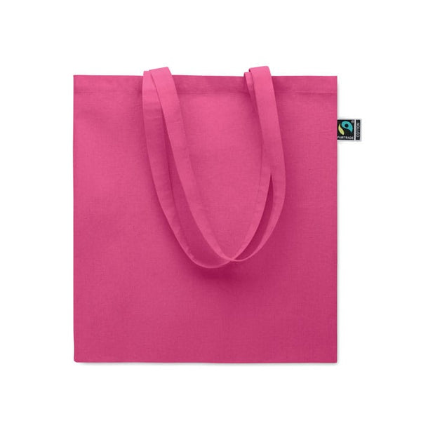 Shopper Fairtrade 180 gr colorata soffietto - personalizzabile con logo