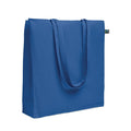 Shopper Fairtrade 180 gr colorata soffietto Royal - personalizzabile con logo