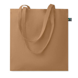 Shopper Fairtrade 180gr colorata bianco - personalizzabile con logo