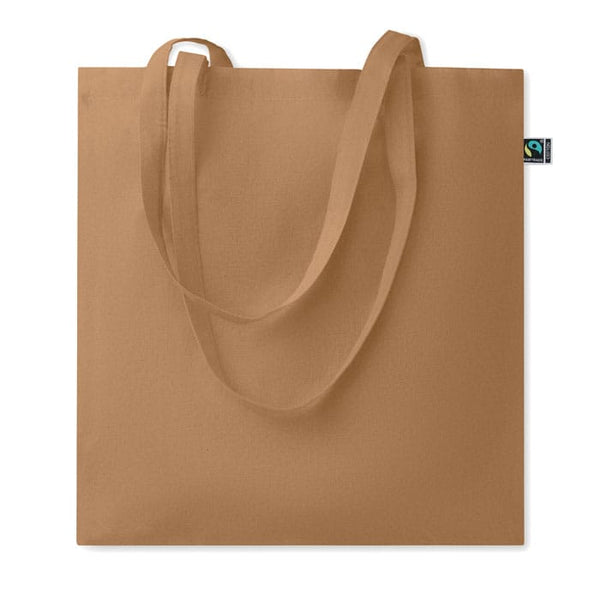 Shopper Fairtrade 180gr colorata bianco - personalizzabile con logo