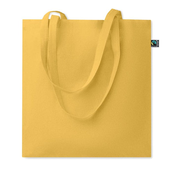 Shopper Fairtrade 180gr colorata Giallo - personalizzabile con logo