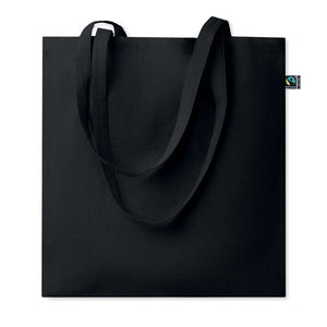 Shopper Fairtrade 180gr colorata Nero - personalizzabile con logo
