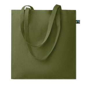 Shopper Fairtrade 180gr colorata verde - personalizzabile con logo