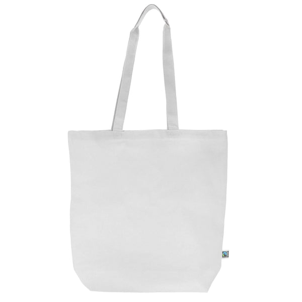 Shopper Fairtrade 270g soffietto - personalizzabile con logo