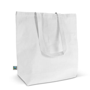 Shopper Fairtrade 270g soffietto - personalizzabile con logo