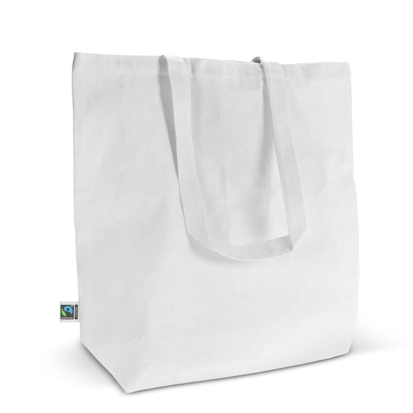 Shopper Fairtrade 270g soffietto - personalizzabile con logo