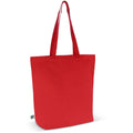 Shopper Fairtrade 270g soffietto Rosso - personalizzabile con logo