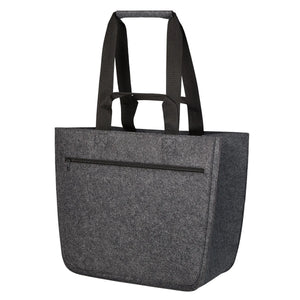 Shopper feltro softbasket grigio - personalizzabile con logo