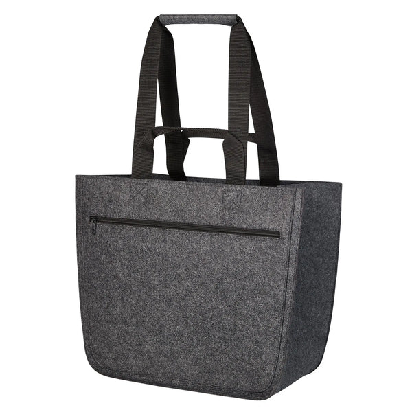 Shopper feltro softbasket grigio - personalizzabile con logo