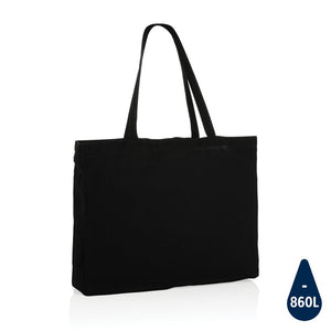 Shopper Impact AWARE™ in cotone riciclato 145gr nero - personalizzabile con logo