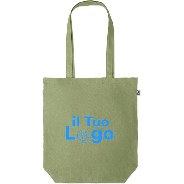 Shopper in 100% canapa - personalizzabile con logo - verde