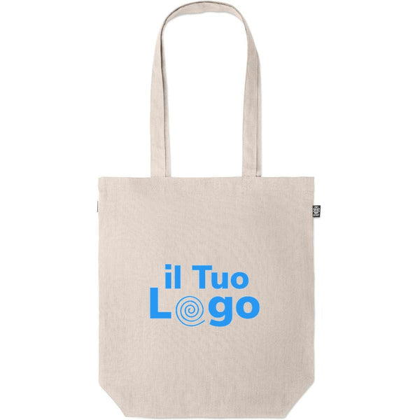 Shopper in 100% canapa - personalizzabile con logo - beige
