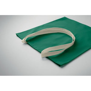 Shopper in cotone 140 e manici a contrasto - personalizzabile con logo