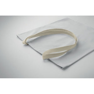 Shopper in cotone 140 e manici a contrasto - personalizzabile con logo