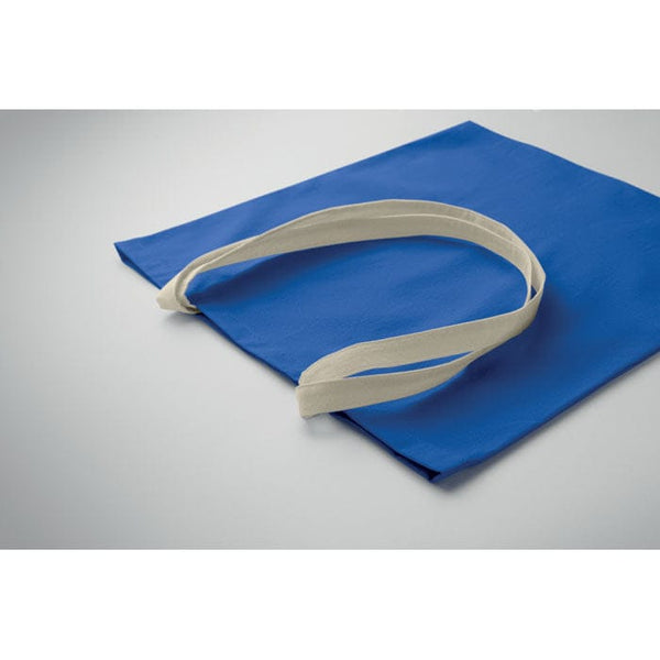 Shopper in cotone 140 e manici a contrasto - personalizzabile con logo