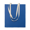 Shopper in cotone 140 e manici a contrasto Royal - personalizzabile con logo