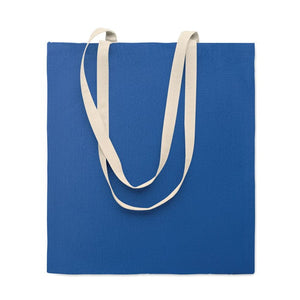 Shopper in cotone 140 e manici a contrasto Royal - personalizzabile con logo