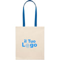Shopper in cotone con manici royal - personalizzabile con logo