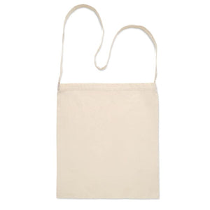 Shopper in cotone 140 gr con tracolla beige - personalizzabile con logo