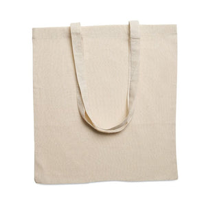 Shopper in cotone 140 gr con tracolla beige - personalizzabile con logo