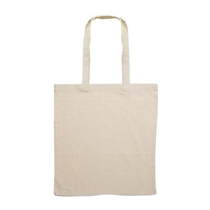 Shopper in cotone 140 gr con tracolla beige - personalizzabile con logo