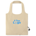 Shopper in cotone beige - personalizzabile con logo