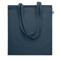 Shopper in cotone biologico 180 g colorata blu navy - personalizzabile con logo