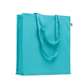 Shopper in cotone biologico Azzurro - personalizzabile con logo