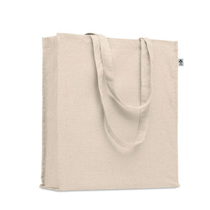 Shopper in cotone biologico Natural beige - personalizzabile con logo