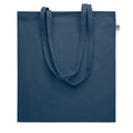 Shopper in cotone biologico 180 g colorata blu - personalizzabile con logo