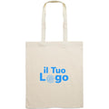 Shopper in cotone biologico EU con manici lunghi Natural beige - personalizzabile con logo