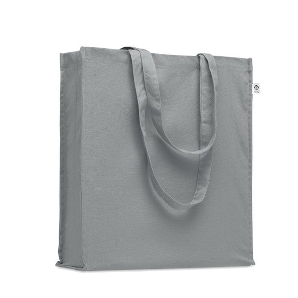 Shopper in cotone biologico Grigio - personalizzabile con logo