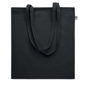 Shopper in cotone biologico 180 g colorata Nero - personalizzabile con logo