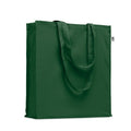 Shopper in cotone biologico verde - personalizzabile con logo